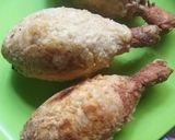 A picture of step 3 of Irish coated chicken thighs.