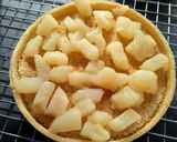 Une image de l'étape 4 de Tarte amandine chocolat.