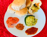 A picture of step 2 of Bake vada pav.