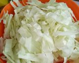 Foto langkah ke 2 dari resep Badak (bakwan) sayur mie & Sambal Kacang.