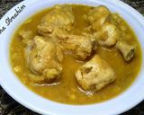 A picture of step 5 of Dal Chicken.