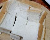 Gambar langkah 5 resipi Puding Roti Kurma Dan Oat.
