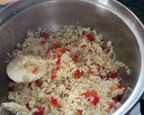 Foto del paso 3 de la receta: Arroz simple con un toque de cebolla y chile pimiento