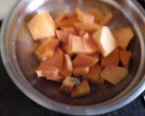 A picture of step 1 of Papaya lemonade.