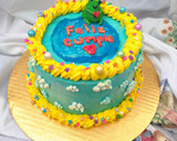 Foto del paso 9 de la receta: Ranita Birthday Cake relleno de compota de maracuyá y toronja