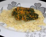 Foto del paso 6 de la receta: Espinacas con fideos cortos y calabaza al horno