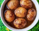 Foto langkah ke 3 dari resep Telur Kecap Bumbu Ngohiong.