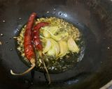 A picture of step 2 of Drumstick leaves moong dal.