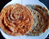 A picture of step 5 of Healthy tasty multigran Atta and mint leaves lachha paratha.
