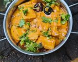 A picture of step 4 of Kathiyavadi sabzi dhokdi nu Shak.