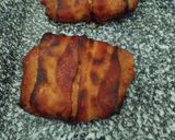 Töltött karaj, baconba tekerve, Meggle főzőkrémes mustármártással.#gluténmentes #tejmentes recept fázis 4 fotója