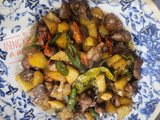 Oseng kentang ati ampela