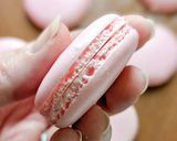 Une image de l'étape 20 de Macarons à la framboise (avec ganache fondante).