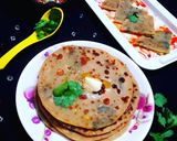 ধনেপাতার পরোটা (stuffed coriander paratha recipe in bengali) রেসিপি ধাপ - 6 ছবি