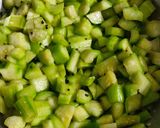 A picture of step 3 of Snake gourd curry.