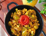 स्वीट कॉर्न शिमला मिर्च की सब्जी(sweet corn capsicum dry sabji recipe in Hindi) रेसिपी चरण 4 फोटो