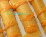 A picture of step 1 of Stuffed Mango Roll.