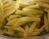 A picture of step 2 of Aloo matar ki sabzi.