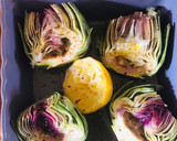 Foto del paso 1 de la receta: Alcachofas al horno con salsa de mostaza