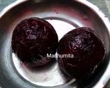 A picture of step 1 of Beetroot Fry.