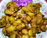 A picture of step 4 of Double fried Pakoray.