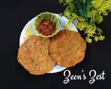A picture of step 3 of Wheat Flour and Radish Pooris.