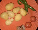 A picture of step 1 of Aloo Jhol.