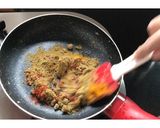 A picture of step 5 of Bharwa Karela.