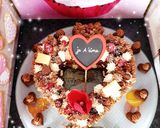 Une image de l'étape 12 de Gâteau croquant coeur chocolat saint Valentin #cuisineravecamour.