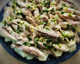 Foto del paso 3 de la receta: Ensalada tibia de caballa con patatas