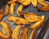 A picture of step 3 of Smoked Paprika Wedges.