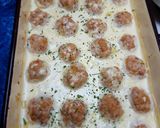 Tejszínes, sajtos húsgombóc recept fázis 5 fotója