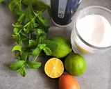 Une image de l'étape 1 de Crème glacée mojito sans sorbetière.