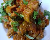A picture of step 6 of Lauki ke Gatte.