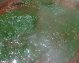 A picture of step 3 of Palak paneer.