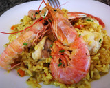 Foto del paso 13 de la receta: Paella con marisco y rape a la cúrcuma