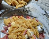 Foto del paso 3 de la receta: Tirabuzones (fideos con panceta y queso azul)