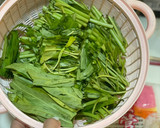 蒜香辣炒明太子蟹肉空心菜 簡單秒上桌🦀️的食譜步驟1照片