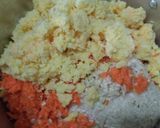 Foto del paso 1 de la receta: Pizzas hawaianas con base de coliflor, zanahoria y papa🍍🧀🍕🥔🥙🥕🧀