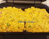 A picture of step 3 of Protein packed veggie waffle.