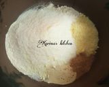 A picture of step 2 of Coconut milk bread.
