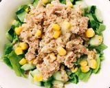 Hình bước làm 3 của món Salad cá ngừ