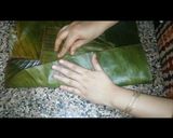 A picture of step 7 of Meen pollichathu/ Fish fried in banana leaf wrap.