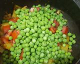 A picture of step 4 of Aloo Matar Dry.