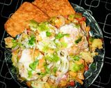 A picture of step 7 of Dahi phulki Chaat 🥰😋💗.