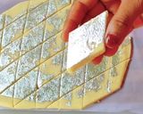 A picture of step 6 of Kaju Katli (Indian Cashew Fudge).