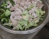 A picture of step 1 of Chicken and vegi Pasta.