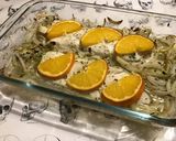 Une image de l'étape 8 de Dos d'églefin à l'orange et oignon de roscoff (marinade orange et cardamome).