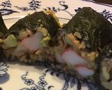 A picture of step 5 of 325 California Farm Shrimp Sushi Rolls.