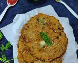 A picture of step 5 of Dal chawal thepla.